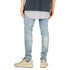 Slim Fit Men's Jeans Washed Mid Waisted Elasticity Straight Pants